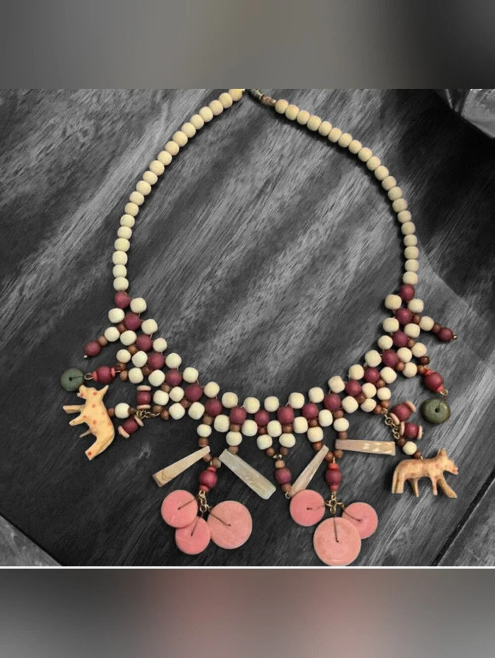 🎈4-$10🎈Handcrafted Beaded Statement Necklace